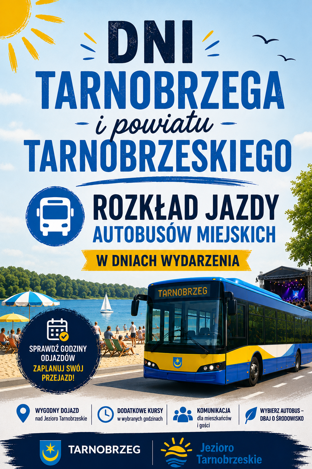 Bezpłatne autobusy na Dni Tarnobrzega i Powiatu Tarnobrzeskiego